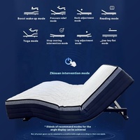 Matelas de lit à ressorts électrique intelligent moderne et durable à 8 modes, épaisseur 27 cm, type divisé, pour hôtel, appartement, chambre à coucher