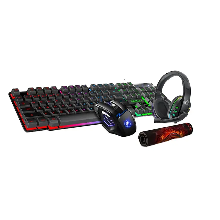IMICE GK-430 Baru Keyboard/Mouse/Headset/Mousepad 4in1 Gaming Kit