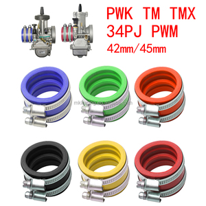 Adaptador de Goma para <span class=keywords><strong>Carburador</strong></span> de 35/40/42/45 mm, Tubo de Admisión para Motocicletas TM TMX KTM KR PE NSR PWM PWK 34PJ NIBI <span class=keywords><strong>KEIHIN</strong></span> OKO KOSO - Product Image 2