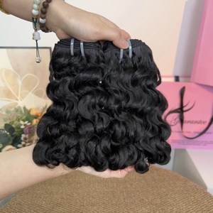 Lot de 12 mèches bouclées caribéennes en gros, 100g par paquet, extensions super double drawn 100% cheveux humains, vente chaude - Product Image 1