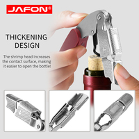Tire-bouchon Jafon OEM de qualité supérieure avec manche en plastique et revêtement antiadhésif, ouvre-bouteille à vin pour serveurs, clé à vin en acier inoxydable