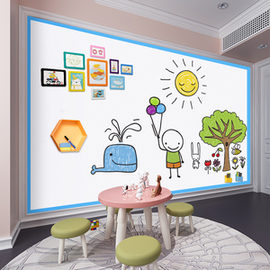 Kids Drawings <strong>Boards</strong> Self Adhesive Dry Erase Sticker Wall Magnetic Whiteboard - Product Image 4