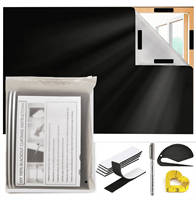 Rideaux occultants adhésifs 100 % anti-lumière, stores portables pour fenêtre, idéaux pour la maison, le bureau, la chambre d'enfant, la location, pour une intimité facile et sans perçage