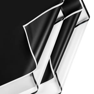 20 Piezas de Papel de Regalo Impermeable Blanco y Negro con Diseño de Aristócratas, Estilo Coreano, Material para Envolver Ramos de Flores - Product Image 2