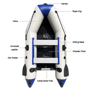 WELLSURF 4 Person Wood Floor Pvc Inflatable Assault Boat Speed Yacht Dinghy Kayak Canoe 01 Inflatable Assault Boat WELLSURF 4 Pe - Product Image 5