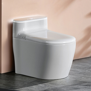 Siège de toilette intelligent monobloc moderne avec chauffage, télécommande, design intelligent automatique et siphon en S pour S1 - Product Image 5
