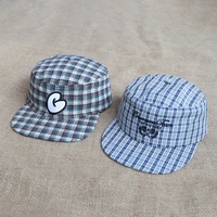 Casquettes plates à logo brodé personnalisé de haute qualité en gros pour hommes et femmes, en coton, style vintage, décontractées et tendance