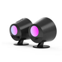 Altavoz para Juegos con Luces RGB de 20W RMS, Conexión para PC y Teléfono, Uso en Cine en Casa, Compatible con OEM y ODM, Altavoz de 2.0 Canales