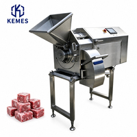 KEMES Commercial 3D Meat Dicer SS304 Acier Inoxydable Nouvelle Machine de Découpe Automatique pour Cubes, Bandes et Morceaux
