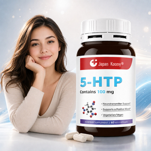 แคปซูล 5-HTP สูตรเฉพาะของ Shecome ช่วยเสริมสร้างอารมณ์ดีสำหรับผู้ใหญ่ 60 แคปซูล ผลิตภัณฑ์เสริมอาหารเพื่อสุขภาพ 5-HTP - Product Image 1