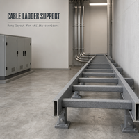Profil de marche de câble en FRP avec service de découpe pour couloirs utilitaires, salles d'équipement et systèmes de support de câbles industriels