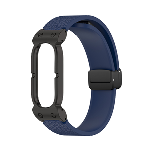 Estuche Metálico Resistente Personalizado con Correa de Silicona Texturizada y Cierre Magnético Plegable para Google Fitbit Air - Product Image 5
