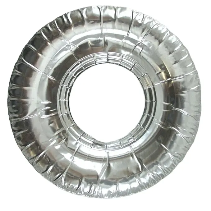 Aluminum Foil Stove Burner Covers - Disposable Round Oil Drip Pans, Liner for Kitchen Stovetop, Electric Stoves Bib Liners