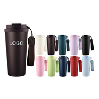 Gobelet isotherme à double paroi en acier inoxydable personnalisé avec logo, 20 oz (600 ml), tasse à café portable de voyage avec couvercle 2 en 1
