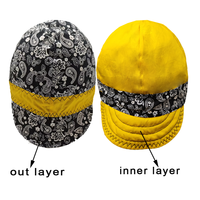 Casquettes de soudage personnalisées avec logo, pour soudeurs, doublure de casque de protection, échantillon gratuit, respirantes, réversibles, casquette de soudage à 6 panneaux
