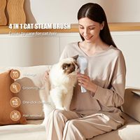 Peigne à aiguilles en acier pour animaux de compagnie, nettoyage automatique, massage et beauté