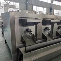 Machine automatique à torréfier les noix Torréfacteur d'arachide électrique Four à torréfaction d'arachides à gaz Commercial Haute efficacité Cashew Chestnut