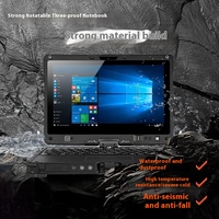 Ordinateur portable industriel 2-en-1 Getac V110 de 12 pouces avec clavier anglais rotatif, processeur Intel Core i5, semi-robuste