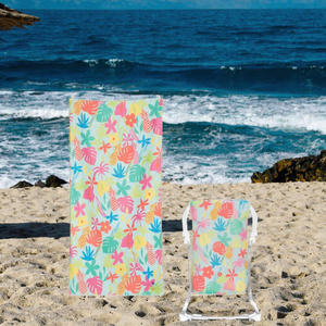 AU Printed Adult Eco-Friendly Recycled Polyester Woven Fabric Beach <b>Poncho</b> - Product Image 3