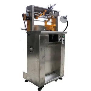 Single Color Plane Screen Printing Equipment for plastic bottles cosmetic bottle Semi Automatic Electric Screen Printing Machine