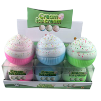 Vente en gros de jouets anti-stress en EVA, type slime, mignons, crémeux, à rebond lent, à thème Halloween effrayant, en forme de crème glacée, en promotion