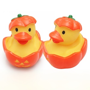 Phim hoạt hình phong cách vật liệu PVC kêu cót két bí ngô hình vịt cao su - Product Image 2