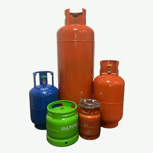 Bina fabrika doldurulabilir ticari 48kg Lpg gaz silindirleri/şişe/tankları fiyat