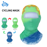 Masque facial personnalisé nouveau design, cagoule de cyclisme en soie glacée, masque de ski, cagoule de cyclisme à changement de couleur selon la température, sous-casque