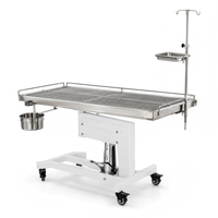 Table d'opération vétérinaire XY ACS01 pour la chirurgie des petits animaux avec surface chauffante à levage électrique et cadre en X stable