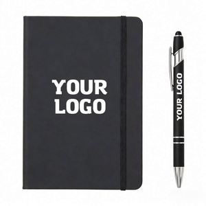 Wholesale Promo Gift A5 With Elastic Strap Journal Business Brand Logo <b>Notepad</b> Note Book Pu Leather Notebook - Product Image 1