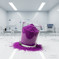 Poudre de colorant violet à haute concentration pour la teinture des vêtements, matière première pour la coloration textile