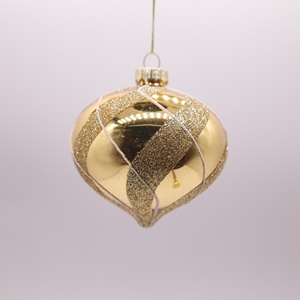 Adornos Navideños de Cristal en Forma de Cebolla, Corazón, Meteoro y Pentagrama, Color Rojo Vino y Gris, de Gamuza Tipo Cisne, Venta al Por Mayor para Productores - Product Image 5