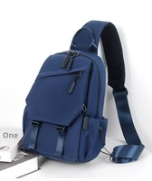 Sac de poitrine multifonctionnel élégant et sportif, décontracté, à bandoulière unique, grande capacité, tendance