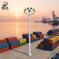 Xuyida – Nouveaux mât d'éclairage LED automatique en alliage d'aluminium de 30 m, personnalisable, IP66, lumière du jour 5000K, haute résistance au vent, garantie 5 ans