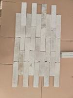 Carreaux muraux de façade en brique blanche antique de conception moderne Carreaux de placage de revêtement mince Placage de briques blanches anciennes