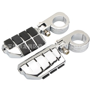 Soporte de Montaje para Reposapiés de Motocicleta Moshark, 32mm 38mm, Cromado, Accesorio para Manillar, Modificación para Harley - Product Image 3