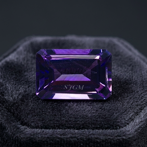 พลอยอเมทิสต์8X10mm เหลี่ยมเพชรพลอยสไตล์บราซิลสำหรับกะรัตหินควอทซ์ - Product Image 4