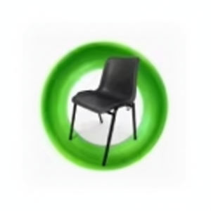 Chaise en plastique empilable avec pieds en métal pour l'école, la formation et les événements - Product Image 1
