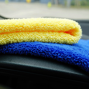 <b>Microfiber</b> Car Wash <b>Towel</b> 390GSM High And Low Nap For Wiping Absorbing Polishing Waxing - Product Image 2