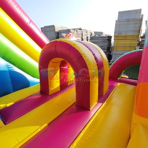 Château gonflable licorne pour enfants, avec toboggan, pour fêtes commerciales - Product Image 5