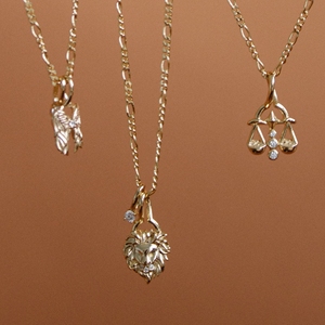 Collana di vendita calda donna gioielli di nicchia Designer 925 argento oro 18k Leo 12 segni zodiacali - Product Image 6
