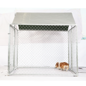 2m*1.5m*1.8m 대형 야외 애완동물 운동장 접이식 농장 울타리 아연 도금 강철 와이어 메쉬 6*6cm 간편 조립 방수 - Product Image 1