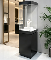 Vitrines d'exposition de musée d'occasion avec éclairage LED, construction bois/métal, pour bijouterie, personnalisables, durables, haute qualité, éclairage LED
