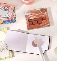 Mini-carnets fantaisie 9x10cm en papier et carton gaufré auto-adhésif, parfum chocolat, mignons et amusants pour la rentrée scolaire