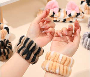 Nuova moda fascia per orecchio con macchie di <span class=keywords><strong>gatto</strong></span>, Set di braccialetti impermeabili per il lavaggio del viso - Product Image 5