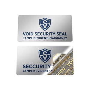 Etiqueta de Seguridad Autoadhesiva Personalizada, Impermeable, con Sello de Garantía, Etiqueta Void - Product Image 1