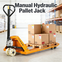 Montacargas Hidráulico Manual para Camiones, Carretilla Elevadora Pequeña de 2T 3T, Transpaleta para Carga y Descarga Hidráulica