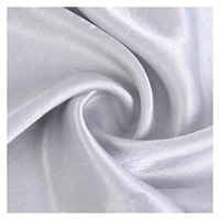 Tissu en crêpe de satin 100 % acétate respirant, tissé, enduit PA, poids moyen, pour textiles de maison et robes printemps/été pour filles/garçons