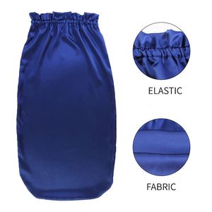 Nouveau design Bonnet en satin personnalisé pour cheveux longs bouclés Bonnet de sommeil Bonnet de cheveux en satin de couleur à motif personnalisé - Product Image 4