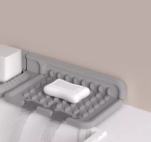 Tappetino Pieghevole Leggero ed Ecologico in Silicone per Rubinetto da <span class=keywords><strong>Cucina</strong></span> con Rampa Rialzata per Protezione Anti-Schizzi, Montaggio a Parete, Tagliabile - Product Image 5